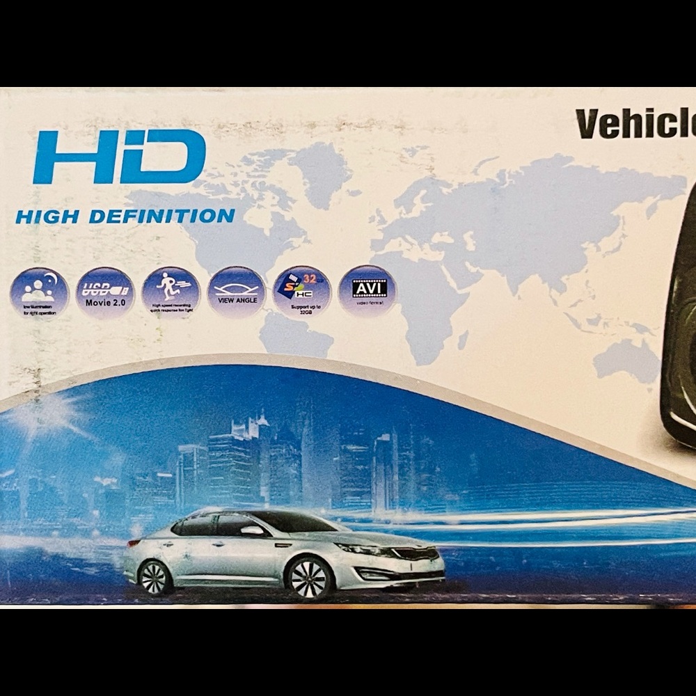 Black Box Dash Cam Full HD Car DVR 1080p- NIB